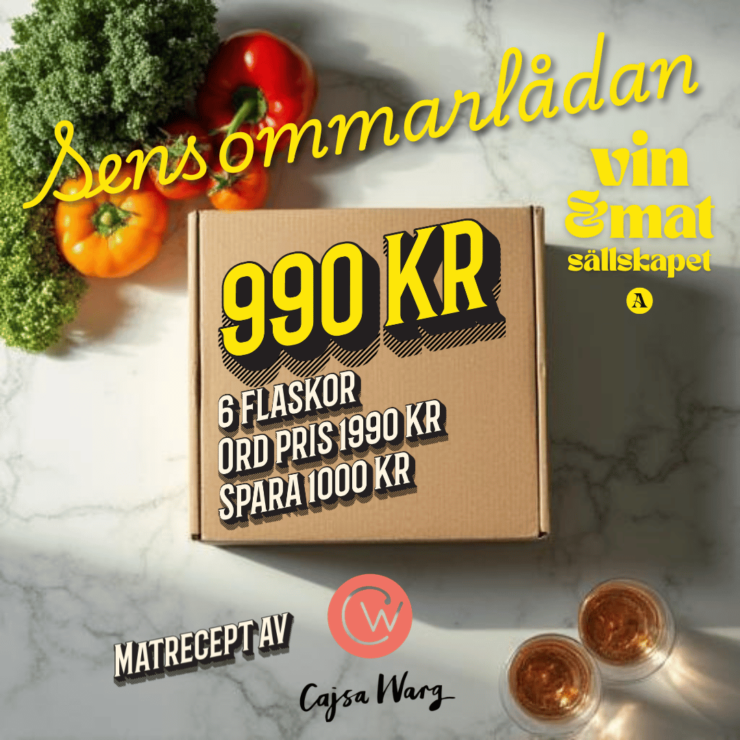 Vin & Matsällskapet. Sensommarlåda (6 flaskor) Amfora