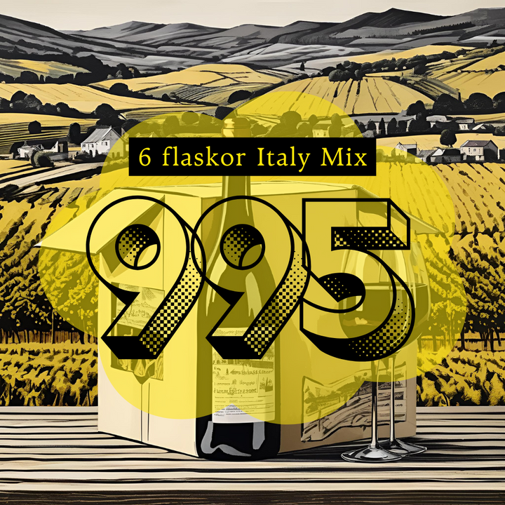 6 flaskor Italy Mix Amfora