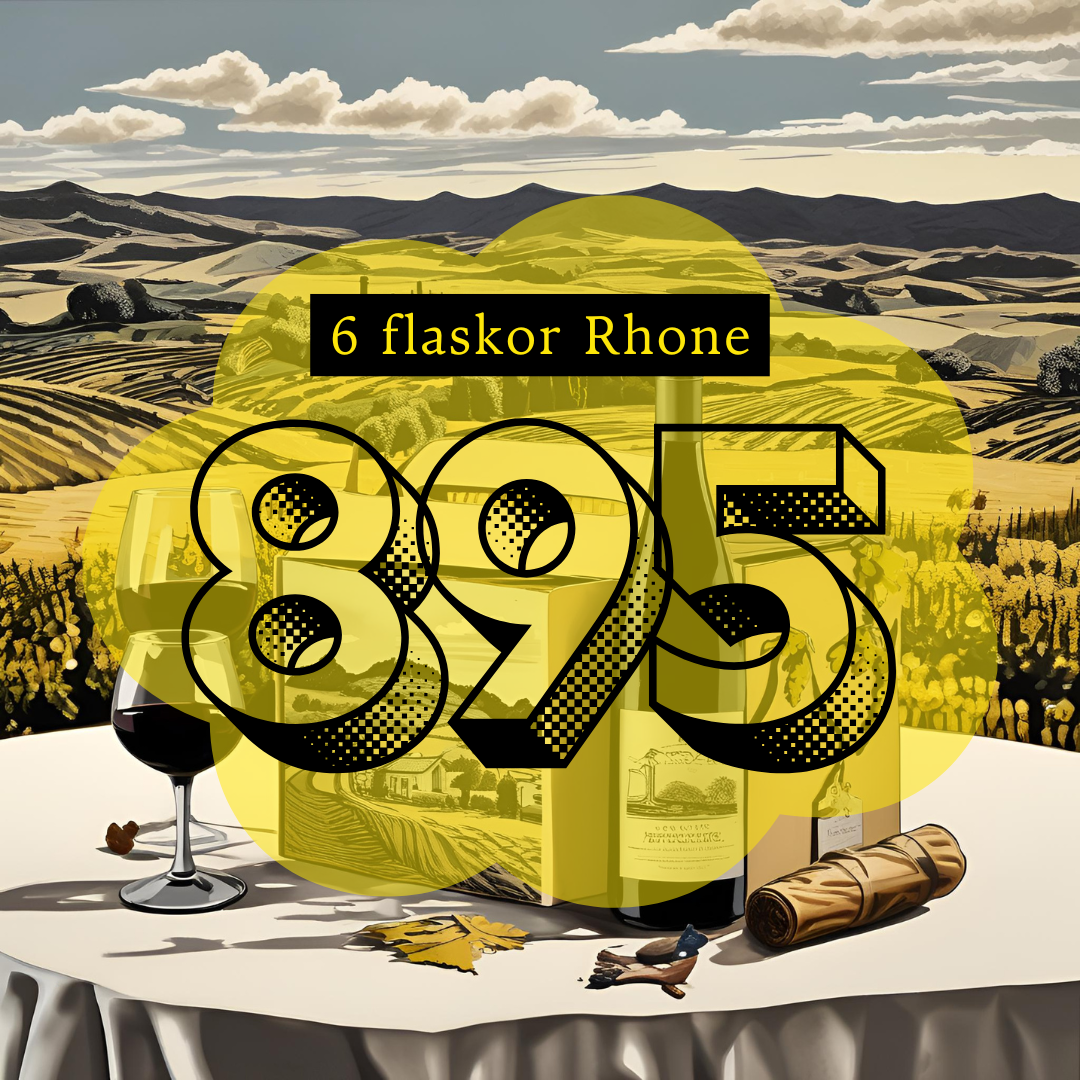 6 flaskor Rhone Amfora