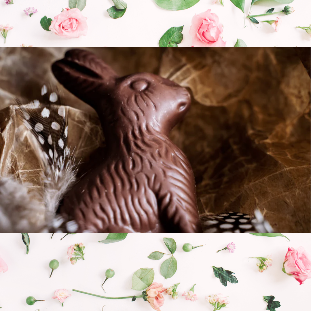 Chokladbud - Presentbox praliner och påskhare Svenska Kakao