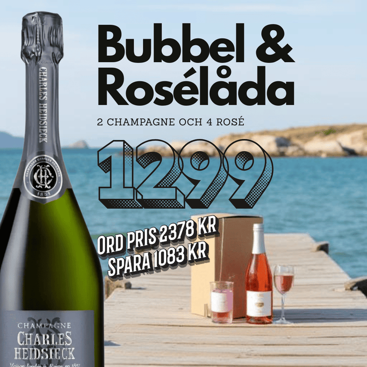 Champagne och Rosé (6 flaskor) Amfora