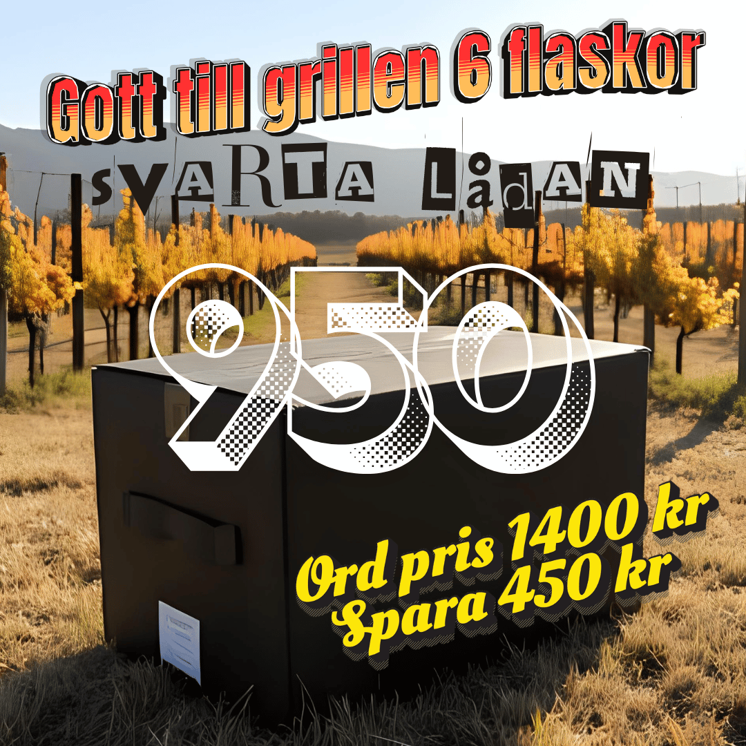 Svarta lådan - Gott till grillen. 6 flaskor Amfora