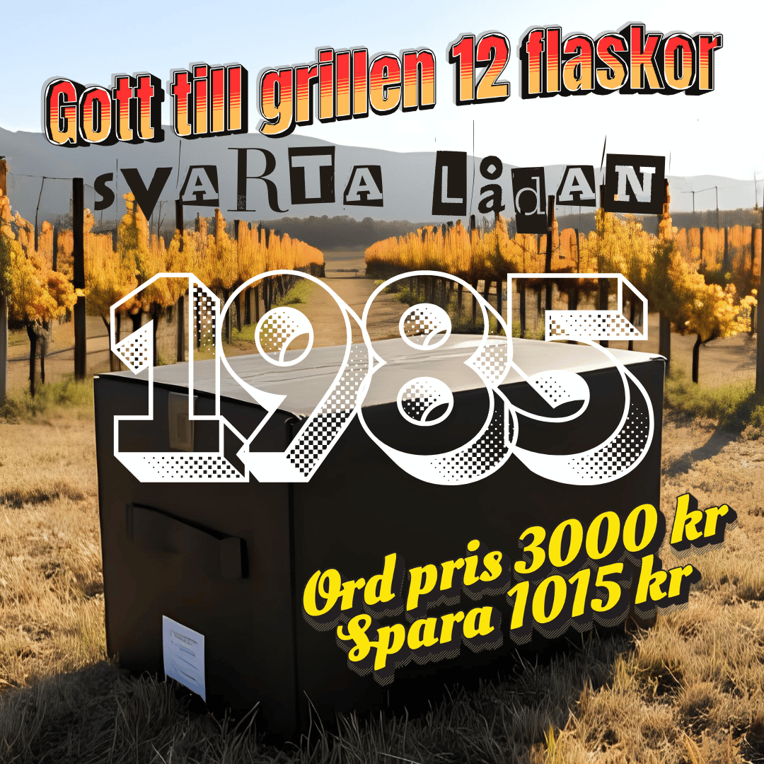 Svarta lådan - Gott till grillen. 12 flaskor Amfora