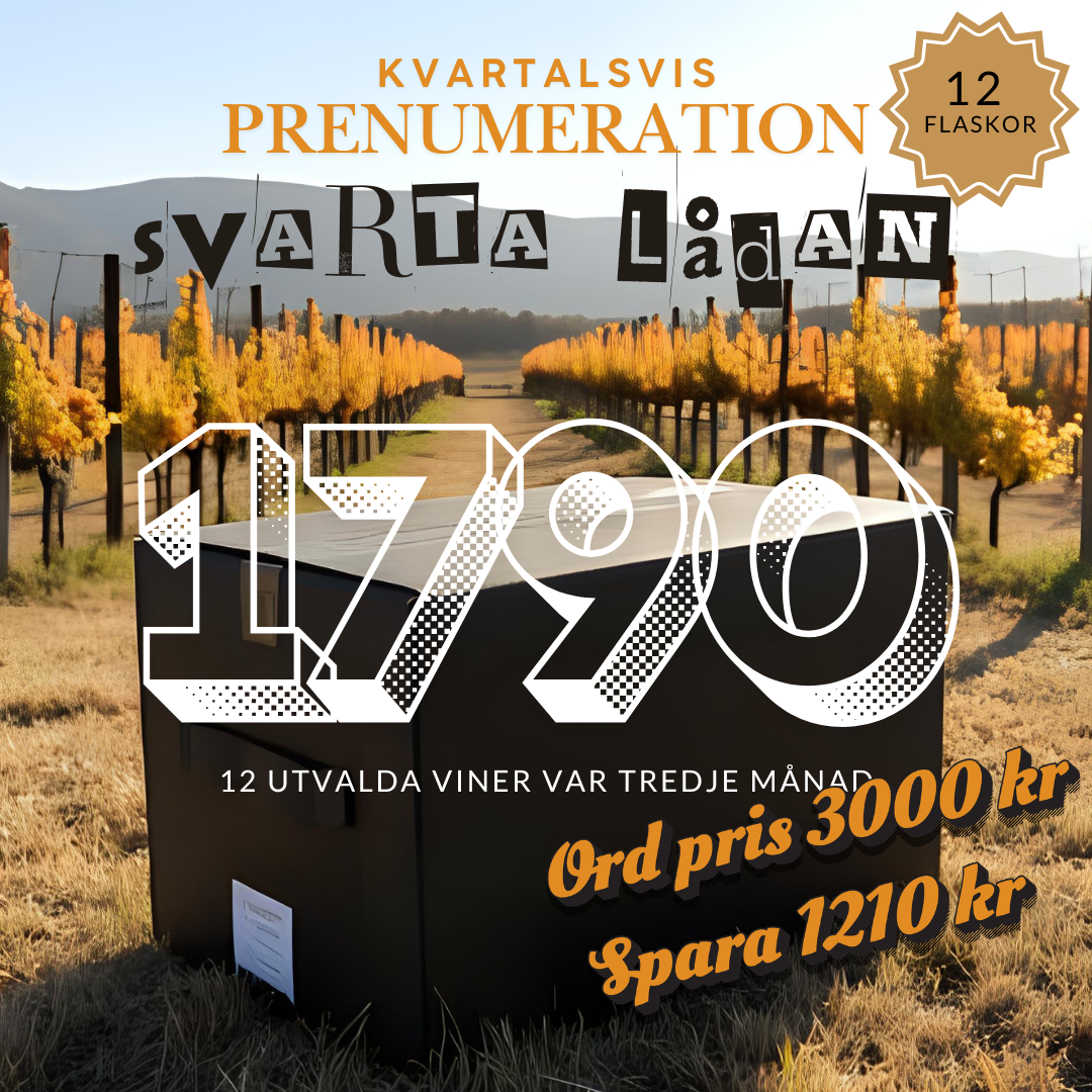 Svarta Lådan – prenumeration - 12 flaskor Amfora