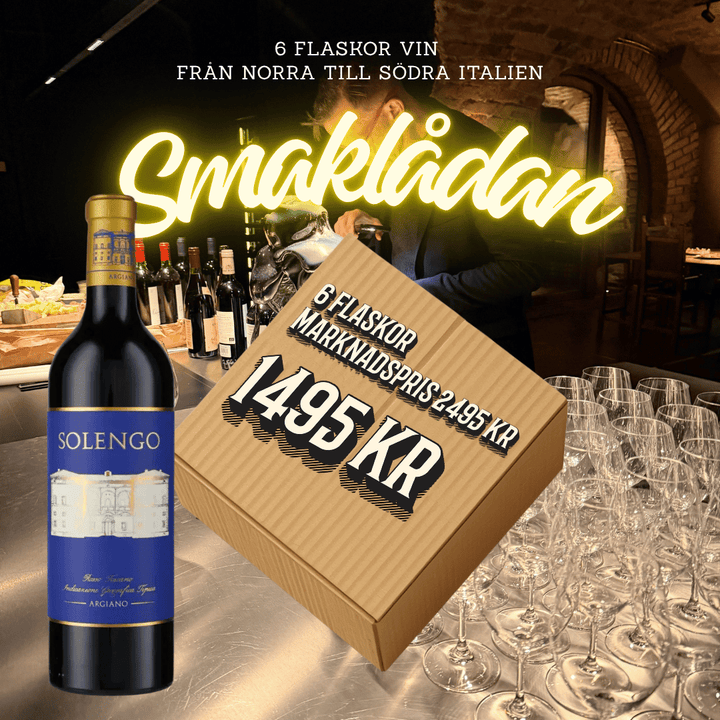 Smaklåda - Italien, 6 flaskor Amfora