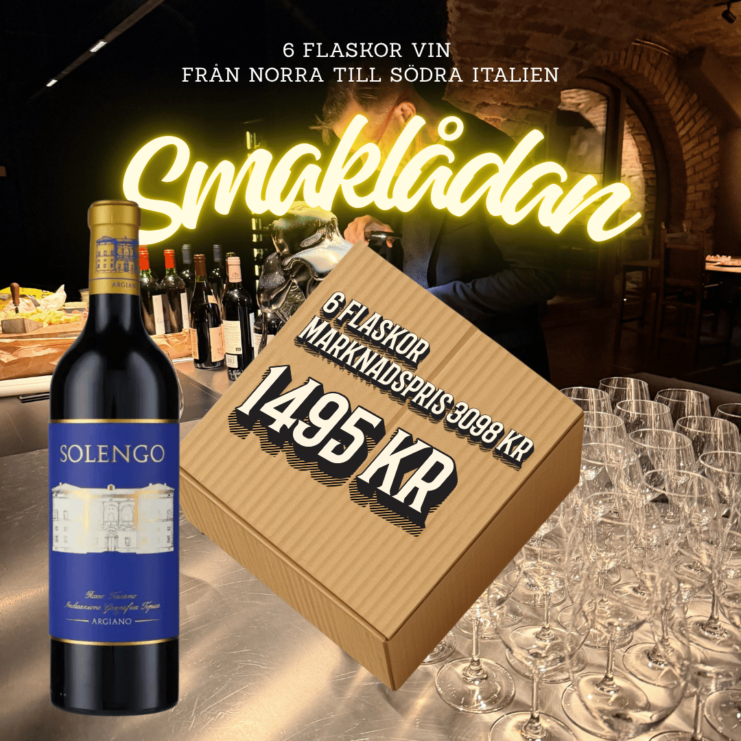Smaklåda - Italien, 6 flaskor Amfora