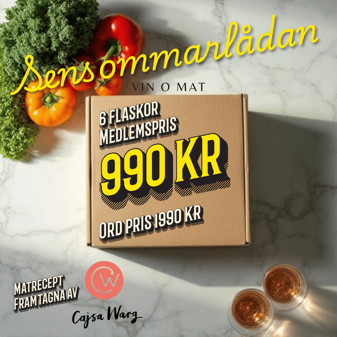 Vin & Matsällskapet. Sensommarlåda (6 flaskor) Amfora