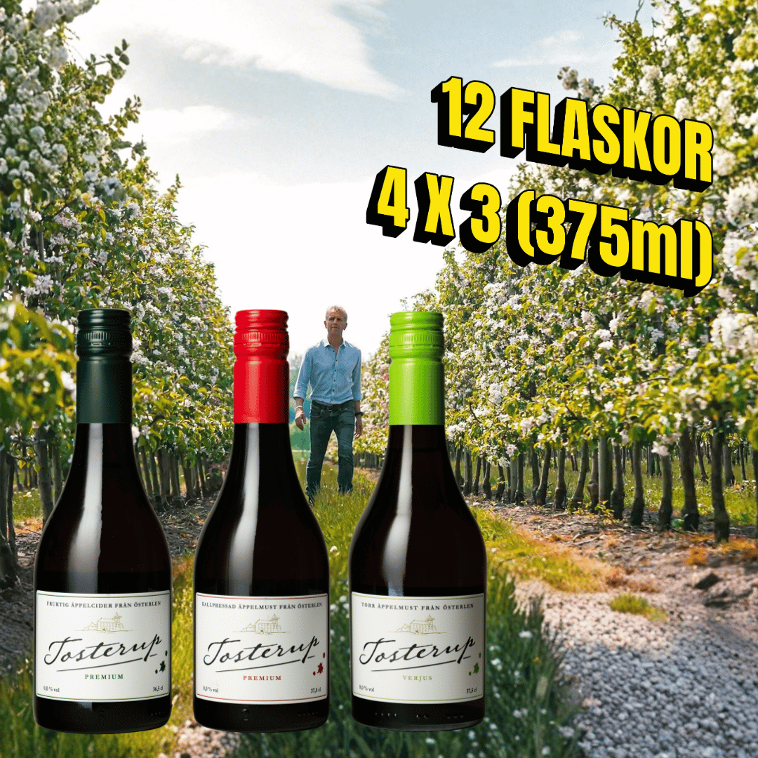 Tosterup Blandlåda - 12 flaskor 0,0% (375ml) Tosterup