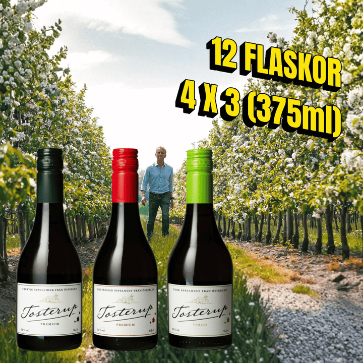 Tosterup Blandlåda - 12 flaskor 0,0% (375ml) Tosterup
