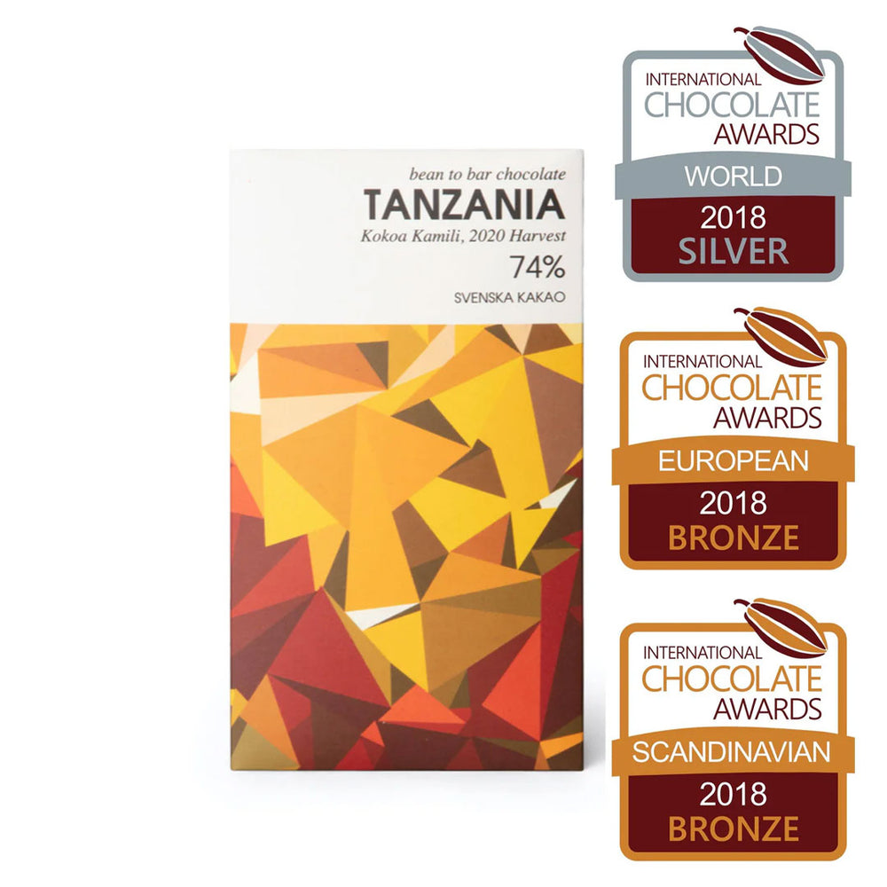 Chokladkaka. Svenska Kakao. Tanzania 74% Svenska Kakao